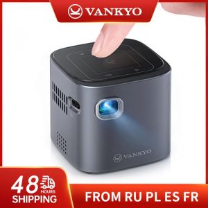 VANKYO GO200 Smart Mini Projector BT4.0 1080P Rechargeable DLP Wi-Fi Pico Projector with Android 7.1 USB for Home Outdoor