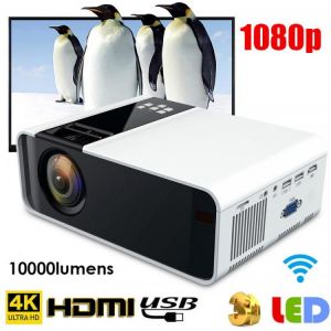 1080P HD image LED Smart Projector 4K WiFi Bluetooth Home Theater 720P for Android 110V-240V 23-languages