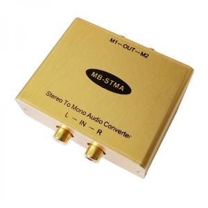 Stereo to Mono Audio converter with isolation output Stereo/Mono adapter Hi-Fi Audio Mixer