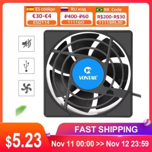 VONTAR C1 Cooling Fan for Android TV Box H96 Max X3 HK1 TX6 Set Top Box Wireless Silent Quiet Cooler USB Power Radiator Mini Fan