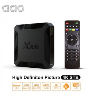AAO X96Q Android 10.0 tv Box iptv Box 1G 8G 2G 16G 2.4G Wifi Allwinner H313 Quad Core Smart ip 1080P Media Player 4K Set Top Box