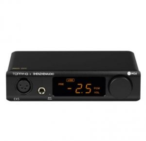 TOPPING EX5 MQA DAC Headphone Amplifier ES9038Q2M*2 Blue-tooth 5.0 Decoder with Remote Control