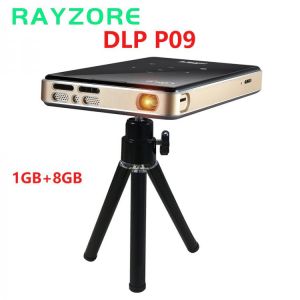 DLP P09 2020 NEW Full HD Projector Android 9.0 Ddr4 1GB 8GB Mini Portable 4K Wifi Projector Bluetooth Battery Video Beamer