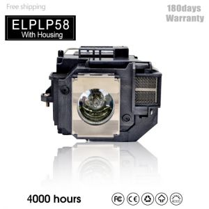 ELPLP58 EB-X92 EB-S10 EX3200 EX5200 EX7200 EB-S9 EB-S92 EB-W10 / EB-W9 / EB-X10 EB-X9 for EPSON Projector Lamp Buld With Housing