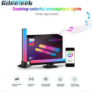 HCP060 Tuya Bluetooth Desktop Atmosphere Light WIFI light strip RGB Glowing Sound Control Music Atmosphere Light Pickup Rhythm