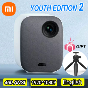 Xiaomi Mijia Projector TV Youth Edition 2 Mini DLP Projector Full HD 1080P 460 ANSI lumens  Android Wifi Home Theater Beamer