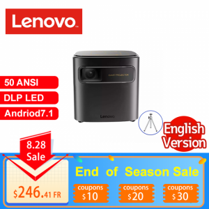Lenovo T6X Mobile Mini Pocket DLP LED Projector 50ANSI Lumens 854*480P 1GB+8GB Andriod7.1 With Battery Portable Beamer