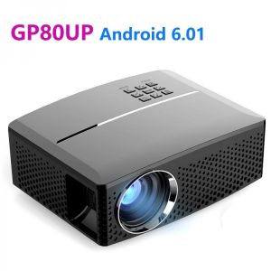 GP80UP LED Mini Portable Projector Home Theater Support Full HD 1080P 4K Optional Android 6.01 Bluetooth Wireless WIFI Beamer