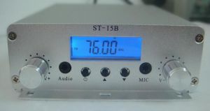 76-108MHZ 15w stereo Radio broadcast transmitter Car radio transmitter+Audio line