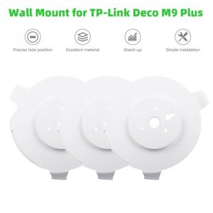 Wall Mount for TP-Link Deco M9 Plus Whole Home Mesh WiFi System,TP Link Deco M9+ Holder WiFi Router Shelf Cable Storage Bracket