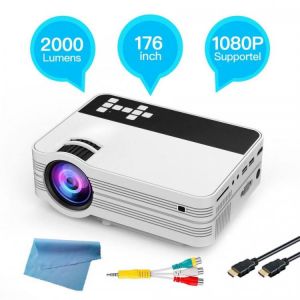 Full HD 1920x1080 Projector ANSI 65-70 LUX 1+8G for Android 6.0 WiFi Bluetooth LED TV Video Home Projector for video game