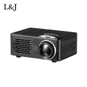 New 1080P HD Mini Projector Audio Portable Projector Home Media Player Video Home Cinema 3D Movie Gaming Projector Hot #LR3