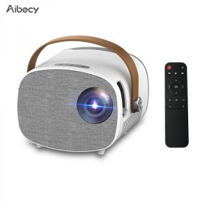 Aibecy Portable 1080P Mini LED Projector 1000 Lumens Movie Projector Builtin Speaker for Home Cinema Theater Video Entertainment