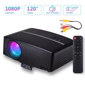 Mini LED Video Projector 1080P Supported 3500 Lumens 120 Inch Display Built-in Stereo Speaker for Home Theater Entertainment