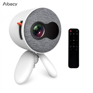 Aibecy YG220 Mini LED Projector 1080P 1000 Lumens Portable Multimedia Projector Video Player Built-in Speaker Home Theater