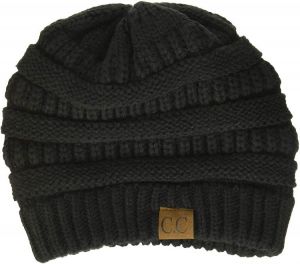 C.C Trendy Warm Chunky Soft Stretch Cable Knit Beanie Skully