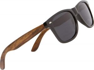 WOODIES Wood Sunglasses with Dark Polarized Lenses 100% UVA/UVB Ray Protection for Men and Women
