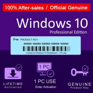 Windows-10 Pro Key Global Works 32/64bits 2021 Any Country