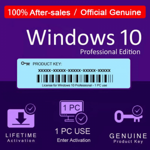 Windows-10 Pro Key Global Works 32/64bits Any Language New