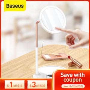 Baseus LED Cosmetic Mirror Lights Portable Makeup Light Dressing Table Touch Stepless Dimmer Lamp Storage Magnifying Mirror Lamp