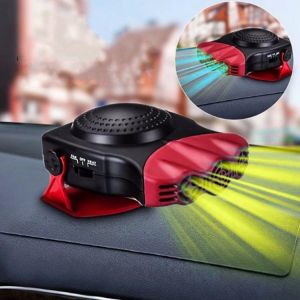 all in one place גאדג'טים 12v Defroster Defog Car Heater Electric Fan Windshield Windows Heated Device 180 Degree Rotate Supporting Hold With Non Slip Mat