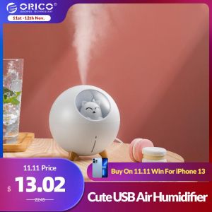 ORICO USB Air Humidifier Aroma Essential Oil Diffuser for Home Car Cute Pet USB Fogger Mist Maker with LED Night Lamp