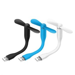 Mini USB fan, bamboo dragonfly bendable small fan, electric fan is suitable for mobile power, laptop and computer summer gadgets
