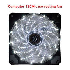 CPU Cooler Fan 15 LEDs PC Computer Case Heatsink Mini Portable Ultra Mute Cooling Radiator Cooling Fan for Desktop Office Home