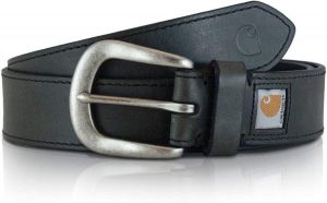 Carhartt Women's Standard, Casual Rugged, Available in Multiple Styles, Colors & Sizes, Saddle Leather Belt (Black), Larg