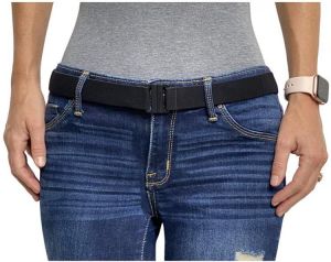 No Show Adjustable Stretch Belt by Tights Up. Our Signature Design Keeps Jeans, Pants, and even Tights Up. Plus Size Avail.