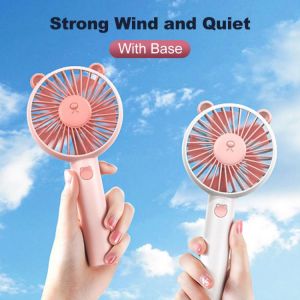 Cafele Mini Usb Fan Handheld Rechargeable Table Fan Portable Ultra-Quiet Cute Small Fan Air Cooler For Outdoor Camping Office
