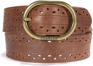 Carhartt Women's Standard, Casual Rugged, Available in Multiple Styles, Colors & Sizes, Perf Belt (Brown), Small