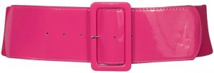 eVogues Women's Wide Patent Leather Buckle High Waist Fashion Belt