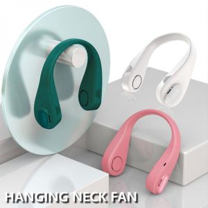 L18 Mini Bladeless Fan Neck Fan 1800mAh USB Rechargeable Fan Mute Sports Fans for Home Outdoor Ventilador Portatil Abanicos