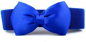 Andongnywell Women's Wide Cinch Belt Vintage Big Bow Knot Corset Waistband Wides Bowknot Waist Strap