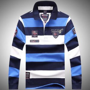 2021 New Luxury Brand Tace & Shark Polo Shirt Men High Quality Striped Sweater Men 3D embroidery polos shirt para hombre