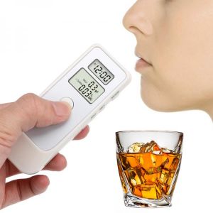Alcoholtester Car Electronics Professional Breathalyser Device Alcohol Breath Tester Backlight Screen LCD Clock Alcohol Tester