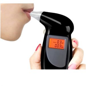 2021 Professional Alcohol Breath Tester Breathalyzer Analyzer Detector Test Keychain Breathalizer Breathalyser Device LCD Screen