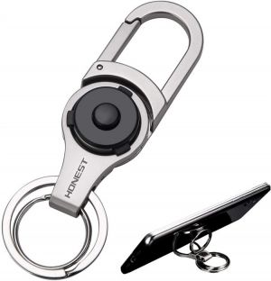 Keychain multi-function keyring with phone supporter phone holder stand 2 in 1 protable fits all phones gifts for father day husba