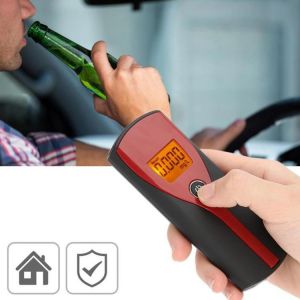 Alcoholicity Tester Meter Digital Breath Alcohol Analyzer Breathalyzer Body with Orange Backlit Display Car Electronics Tool