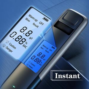 Breath Alcohol Testing Tester Analyzer Detector Alcohol Test LCD Digital Police Breathalyzer Blow Alcohol Content Tester Display