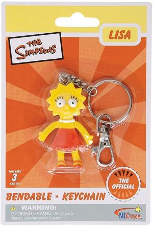 Simpsons Lisa Simpson Bendable Keychain