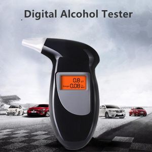 1PCS Handheld Backlight Digital Alcohol Tester Digital Alcohol Breath Tester Breathalyzer Analyzer LCD Detector Backlight Light