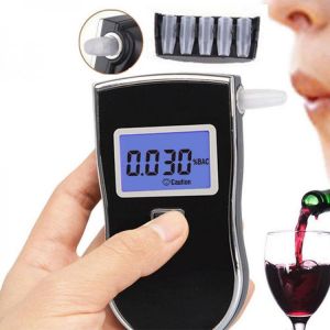 NEW Hot selling AT-818 Professional Police Digital Breath Alcohol Tester Breathalyzer Analyzer Detector