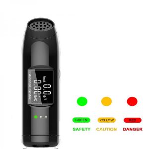 Portable Non-Contact Alcohol Breath Tester with Digital Display Screen USB Rechargeable Breathalyzer Analyzer High Accuracy