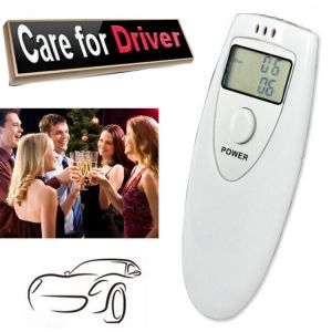 1PCS Mini Digital Alcohol Tester Handheld Police Alcohol Breath Tester Breathalyzer Analyzer LCD Detector Display PFT-641