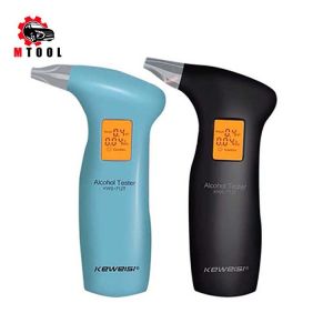 Newest LCD Display Digital Alcohol Tester with 4pcs Mouthpieces Police Alert Breath Alcohol Tester Device Breathalyz Analyzer