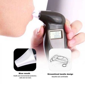 1PCS Handheld Backlight Digital Alcohol Tester Digital Alcohol Breath Tester Breathalyzer Analyzer LCD Detector Backlight Light