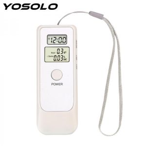 Car Electronics Backlight LCD Screen Breathalyser Device Alcohol Breath Tester With LCD Clock Alcohol Detector Breathalyzer