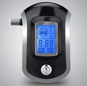 Mini Police Digital LCD Screen Breath Alcohol Tester Breathalyzer Patent AT6000 Alcoho tester with LCD Dispaly No Battery